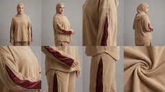 سوت عملي وشيك – قطيفة مضلعة مستوردة