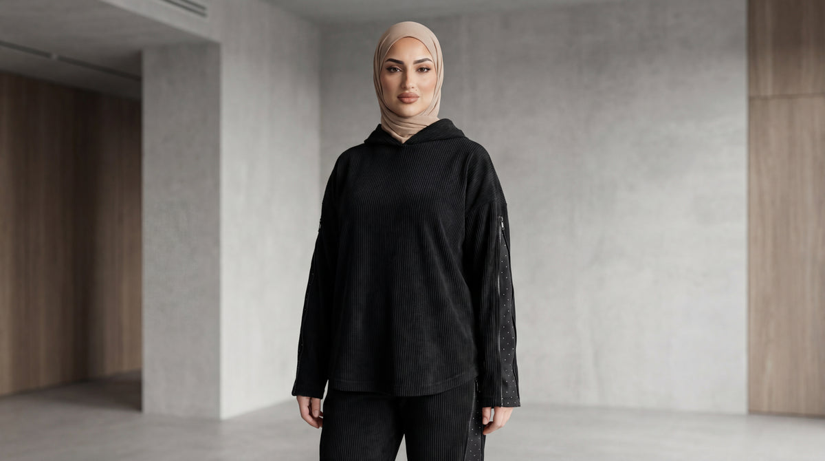 سوت عملي وشيك – قطيفة مضلعة مستوردة